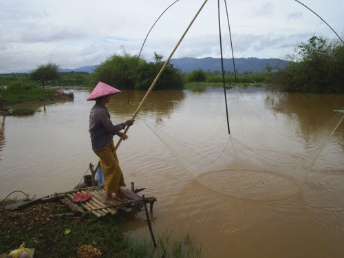 Thai fisherwoman